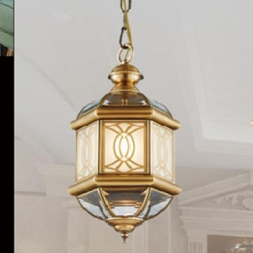 CODE: MZD 200: Đèn thả đồng - KT: Ø200mm*H410mm - Đèn E14 ( tính riêng)