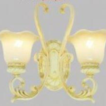 CODE: WL 0387/2: Đèn tường 2 bóng, chao thủy tinh, KT L480*W250*H450mm