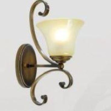 CODE: WL 0391/1: Đèn tường 1 bóng, chao thủy tinh, KT: L170mm*W250mm*H400mm