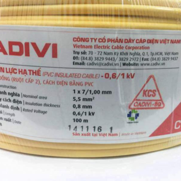 CV 5.5mm2: Cáp 5.5mm2 - 100m