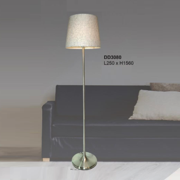 35 - DD3080: Đèn cây đứng đầu giường/ bàn - KT: Ø250mm x H1560mm - Bóng đèn E27 x 1 bóng