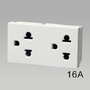 A50-50020: Ổ cắm đôi 3 chấu