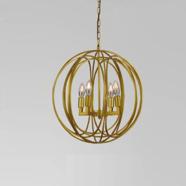 CODE: DY3064: Đèn chùm thả Cafe kiểu ý - KT: Ø450mm x H1000mm - Bóng đèn E14 x 4 bóng