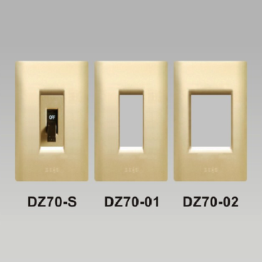 DZ70-S/DZ70-01/DZ70-02: Mặt CB cóc/MCB 1 tép/MCB 2 tép