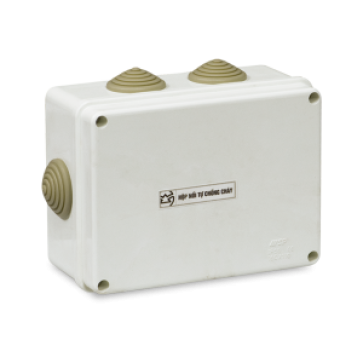 E265/GY: Hộp nối dây chống thấm tự chống cháy - KT: 150x110x70mm