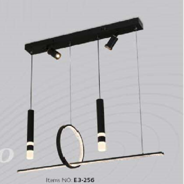 E3 - 256: Đèn Thả ngang LED -  KT: L1000 * W250mm*H100mm - Đèn LED 132W đổi 3 màu