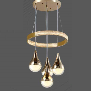 E3 - 301: Đèn thả LED - KT: Ø 400mm x H1000mm - Đèn LED 100W đổi 3 màu