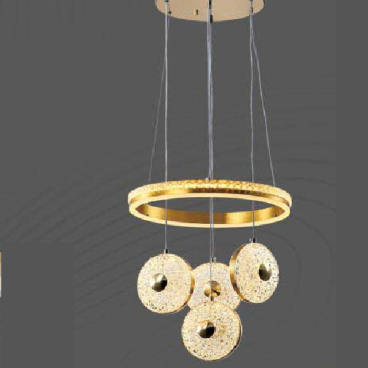 E3 - 305: Đèn thả LED - KT: Ø 400mm x H1000mm - Đèn LED 170W đổi 3 màu