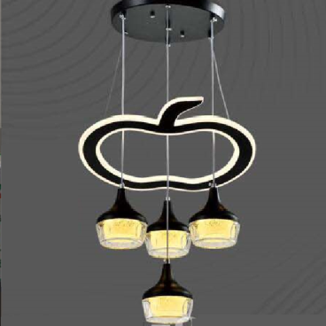 E3 - 318: Đèn thả LED - KT: Ø 430mm x H1000mm - Đèn LED 170W đổi 3 màu
