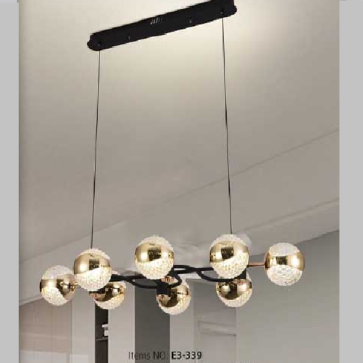 E3 - 339: Đèn thả ngang LED - KT: L950mm x 500mm - Đèn LED 190W đổi 3 màu