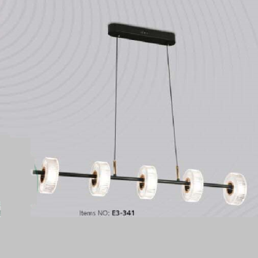 E3 - 341: Đèn thả ngang LED - KT: L1000*160mm* H1000mm - Đèn LED 100W đổi 3 màu