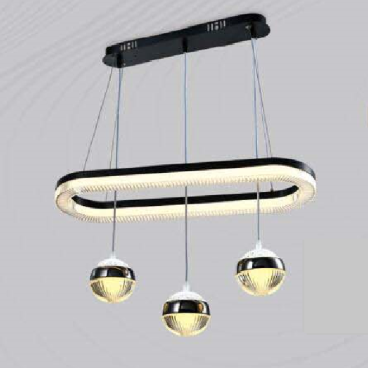 E3 - 368: Đèn thả ngang LED - KT:L680mm x W230mm x H1000mm - Đèn LED 120W đổi 3 màu