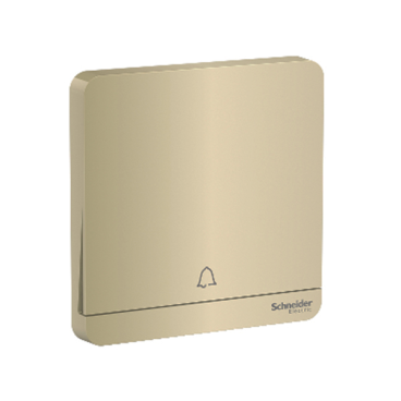 E8331BPL1_WG_G19: Nút nhấn chuông đơn 10A màu vàng ánh kim