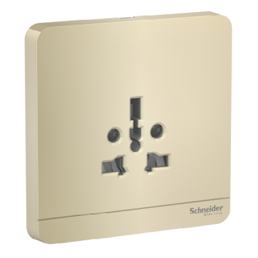 E83426TS_WG_G19: Bộ ổ cắm đa năng 16A màu vàng kim