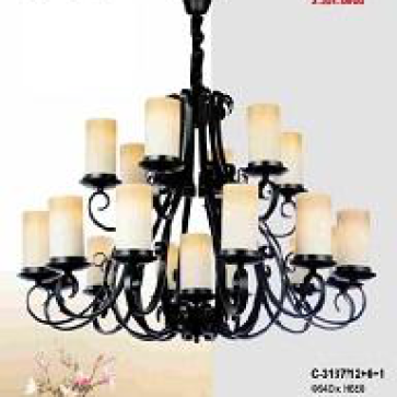 Era- C 3137/12+6+1: Đèn chùm 19 bóng, KT: Ø940mm*H650mm, bóng E27*19 bóng tính riêng