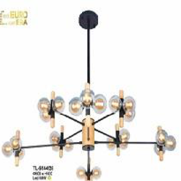 Era - TL 5144/28: Chùm 28 bóng LED 48W ánh sáng vàng, KT: Ø800mm*H600mm