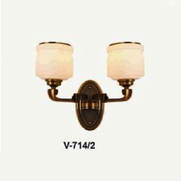 E - V - 714/2: Đèn áp tường 2 bóng - KT: L350mm x W280mm x H330mm - Đèn E27 x 2 bóng
