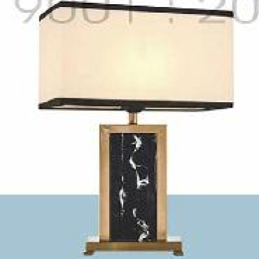 EU - B - 133:  Đèn bàn thân hợp kim+ đá, KT: L400mm*H660mm - Đèn E27*1 bóng