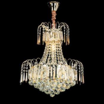 E -  CFL - 29: Đèn chùm Phale - KT: Ø500mm x H600mm - 61 hạt Phale K9 - Bóng đèn chân E14 x 11 bóng