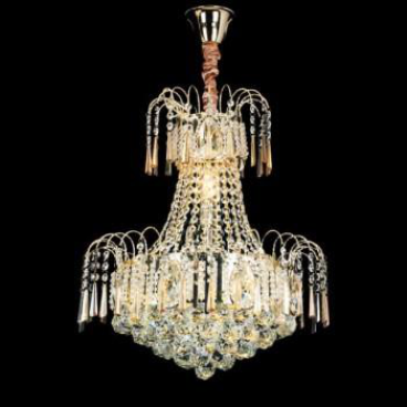 E -  CFL - 29: Đèn chùm Phale - KT: Ø500mm x H600mm - 61 hạt Phale K9 - Bóng đèn chân E14 x 11 bóng