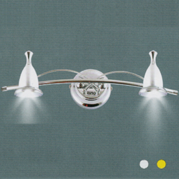 EU - S - 946/2: Đèn Rọi tranh/gương đôi - KT: L330mm  x H150mm  - Đèn LED 2 x 1W ánh sáng trắng /vàng