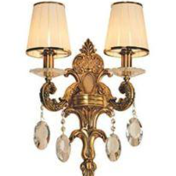 EU - V556: Đèn tường 2 bóng, thân hợp kim, KT: L380mm* W210mm* H410mm