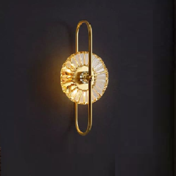 EU - V - 862: Đèn gắn tường LED - KT: L250mm x W100mm x H550mm - Đèn LED 8W ánh sáng vàng