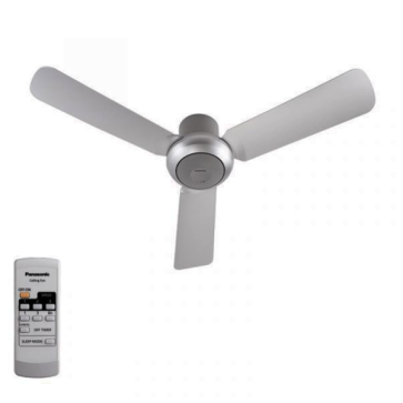 F-48CZL: Quạt trần 3 cánh Panasonic - ĐK cánh: 120mm - Chiều dài ti: 140mm - Remote