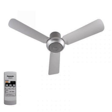 F-48CZL: Quạt trần 3 cánh Panasonic - ĐK cánh: 120mm - Chiều dài ti: 140mm - Remote