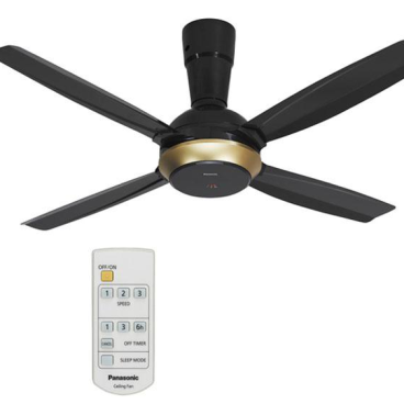 F-56XPG: Quạt trần ( màu đen) 59W, remote Panasonic