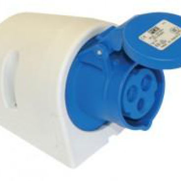 F115 - 6 : Ổ cắm gắn nổi không kín nước 16A, 5P, 400V, 6H - IP 44 - NANOCO