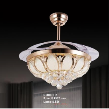 CODE: F2: Quạt trần đèn cánh xếp