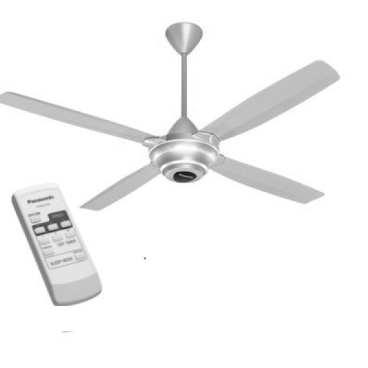 F-56MZG -S: Quạt trần 4 cánh màu bạc Panasonic - ĐK cánh: 1400mm - Chiều dài ti: 406mm Hoặc 229mm - Remote