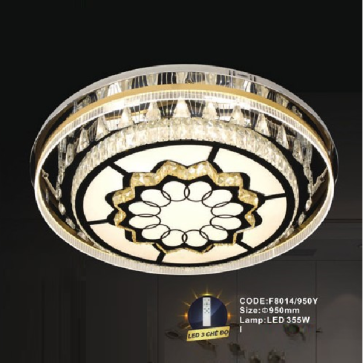 CODE: F8014/950Y: Đèn áp trần LED - KT: Ø950mm - Đèn LED 355W, ánh sáng đổi 3 màu