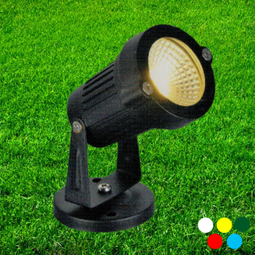 FN -192 - Đèn pha sân vườn LED COB 5W -  ánh sáng ( Xanh Lá /Xanh Dương/Đỏ) - HF