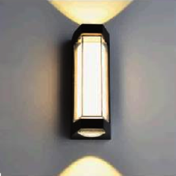 EU - CN - 398: Đèn gắn tường LED - KT: L75mm x W85mm x H180mm - Đèn LED  5W x 2 + 6W ánh sáng vàng