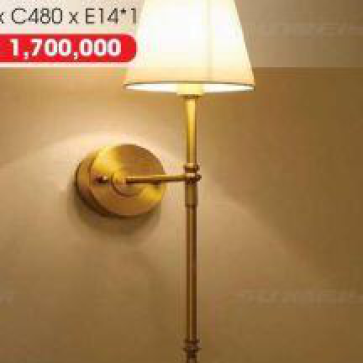 GT - 3000: Đèn tường 1 bóng, thân hợp kim, KT: N150mm*H480mm