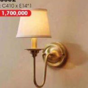 GT - 3002: Đèn tường 1 bóng, thân hợp kim, KT: N160mm*H410mm