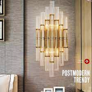 LH - GT -  842A-19: Đèn gắn tường Phale - KT: L200mm x H500mm - Bóng đèn E14 x 2 bóng