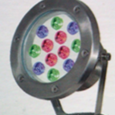 HB 18W - Đèn pha LED vỏ INOX đặt dưới nước/ trên bờ 18W - ánh sáng đổi 3 màu  - EUR