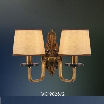 HF - VC 9028/2: Đèn gắn tường 2 bóng - KT: Ø400mm x H300mm - Đèn chân E14 x 2 bóng