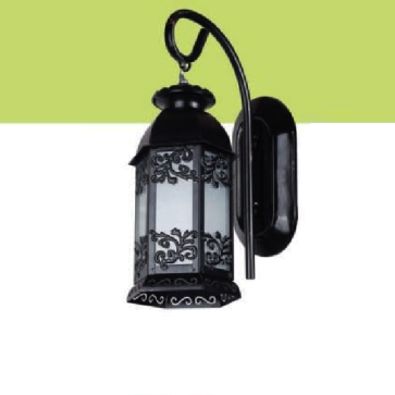 HF - 93: Đèn gắn tường ngoài trời - KT: Ø120mm  x H300mm - Bóng đèn E27 x 1