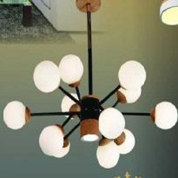 HF - TL 8679/12: Đèn chùm bi LED 5W * 12 bóng, ánh sáng vàng,  KT: Ø820mm*H550mm