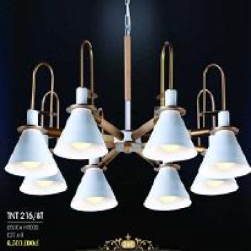 HF - TNT 216/8: Đen chùm 8 tay chóa sơn trắng, KT: Ø930mm*H1000mm