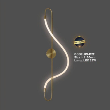 CODE: HS - D22: Đèn gắn tường LED - KT: H1100mm - Đèn LED 23W
