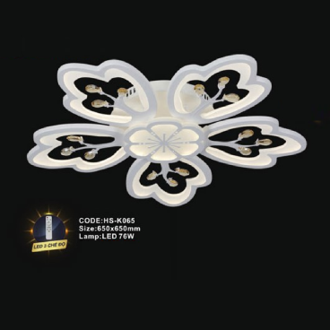 CODE: HS - K065: Đèn áp trần LED Mica - KT: 650mm x 650mm - Đèn LED 76W ánh sáng đổi 3 màu