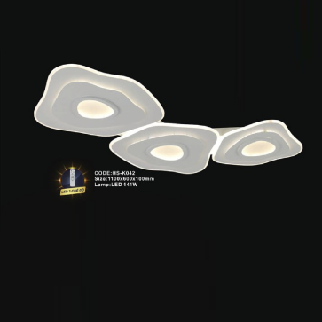CODE: HS - K042: Đèn áp trần LED  - KT: 1100mm x 600mm x100mm - Đèn LED 141W ánh sáng đổi 3 màu