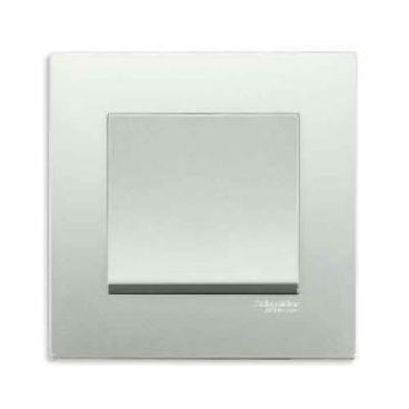 KB31_1_AS_G19: Bộ conta đơn 1 chiều 16AX, màu xám bạc