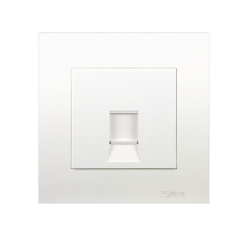 KB31RJ5E_WE: Bộ ổ cắm mạng Cat5e đơn, màu trắng