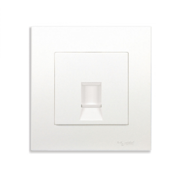 KB31RJ6_WE: Bộ ổ cắm mạng Cat6e đơn, màu trắng